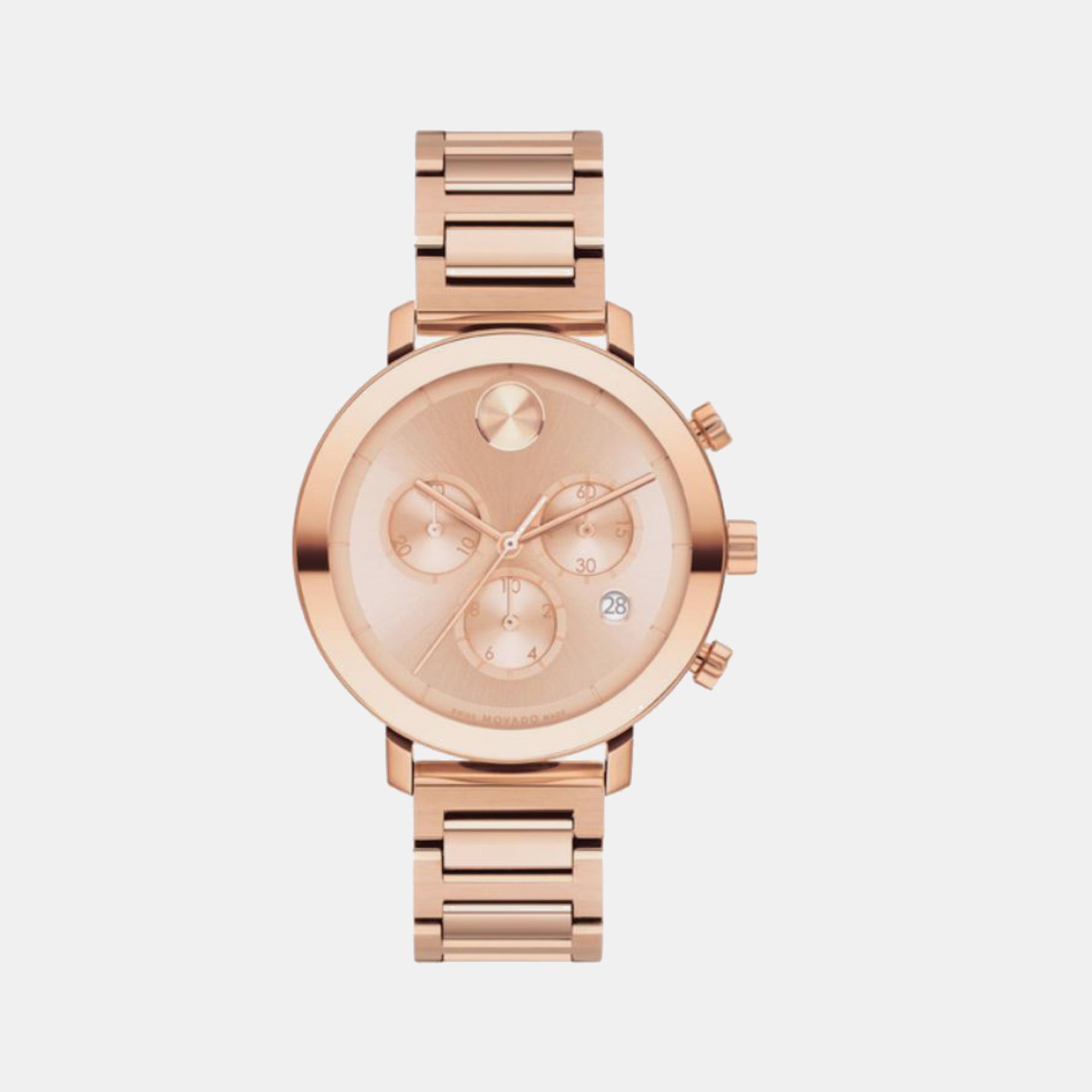 Movado Round Rose Gold Chronograph watch