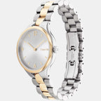 Calvin Klein Women Round Silver watch