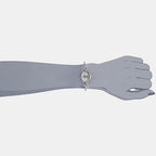 Classics Women Quartz Silver Dial Analog Stainless Steel Watch LK21