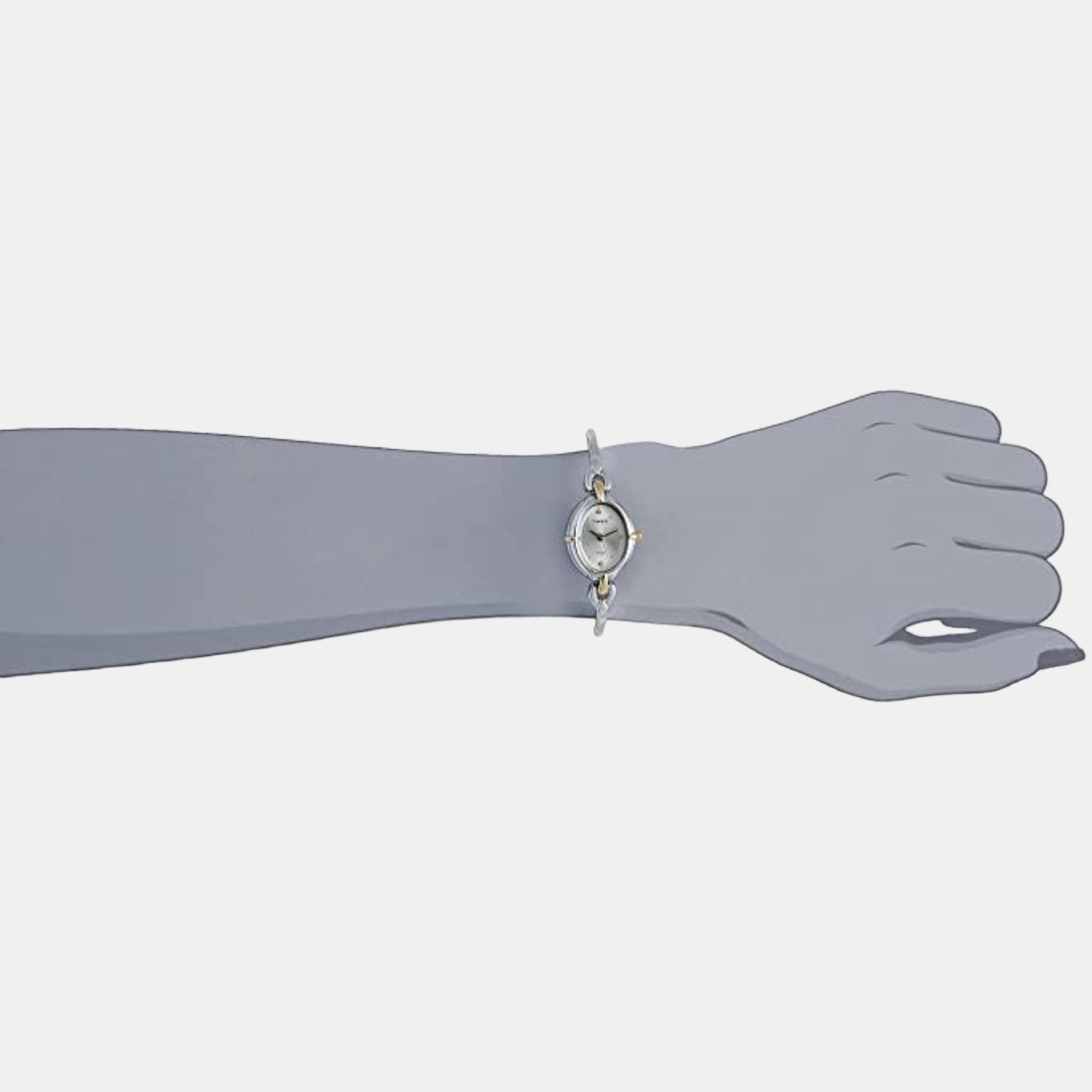 Classics Women Quartz Silver Dial Analog Stainless Steel Watch LK21