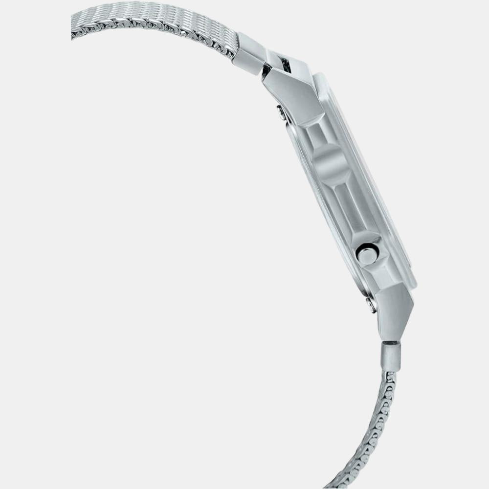 Casio Unisex Rectangular Silver watch