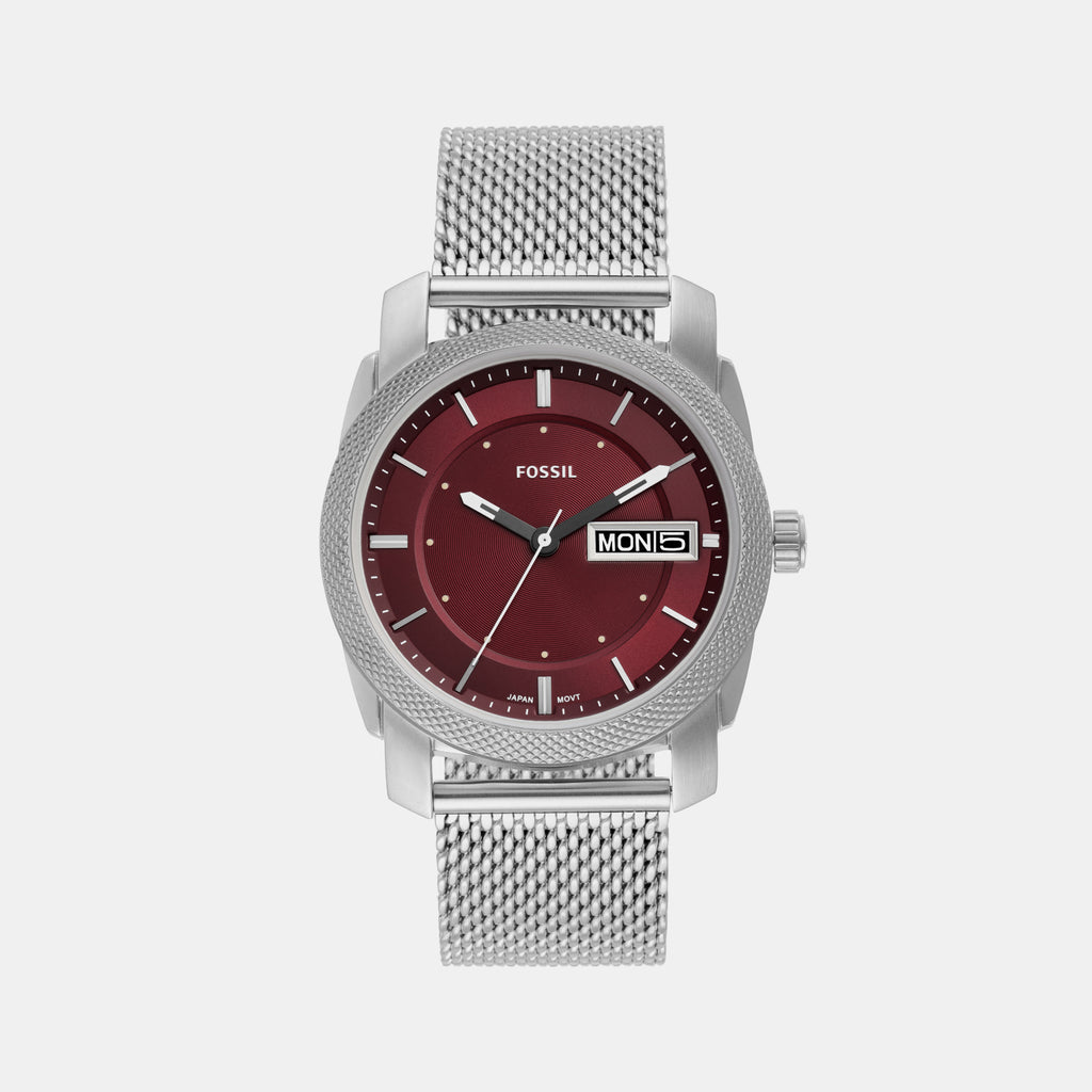 Fossil Round Silver Analog watch