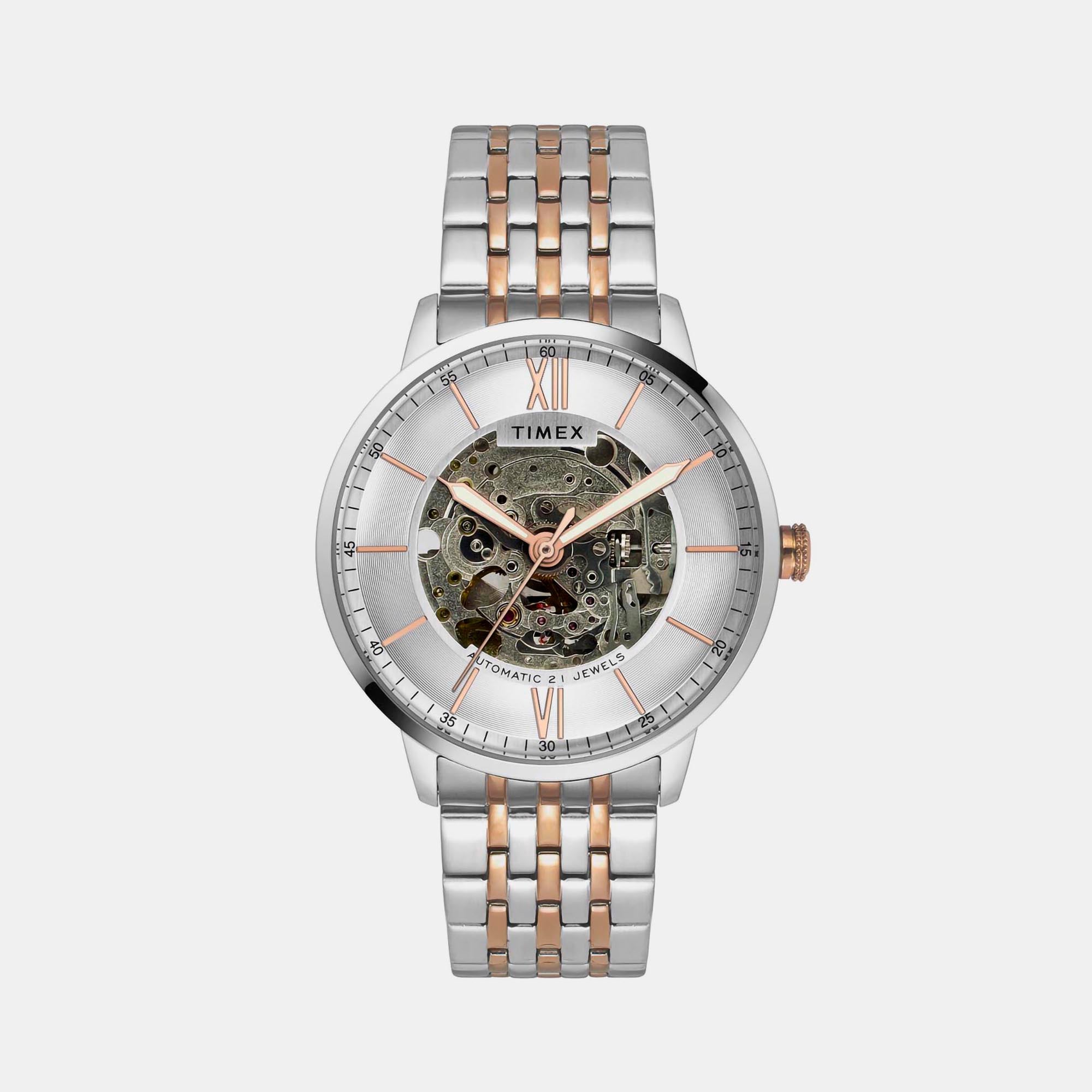 Timex Round Silver Analog watch