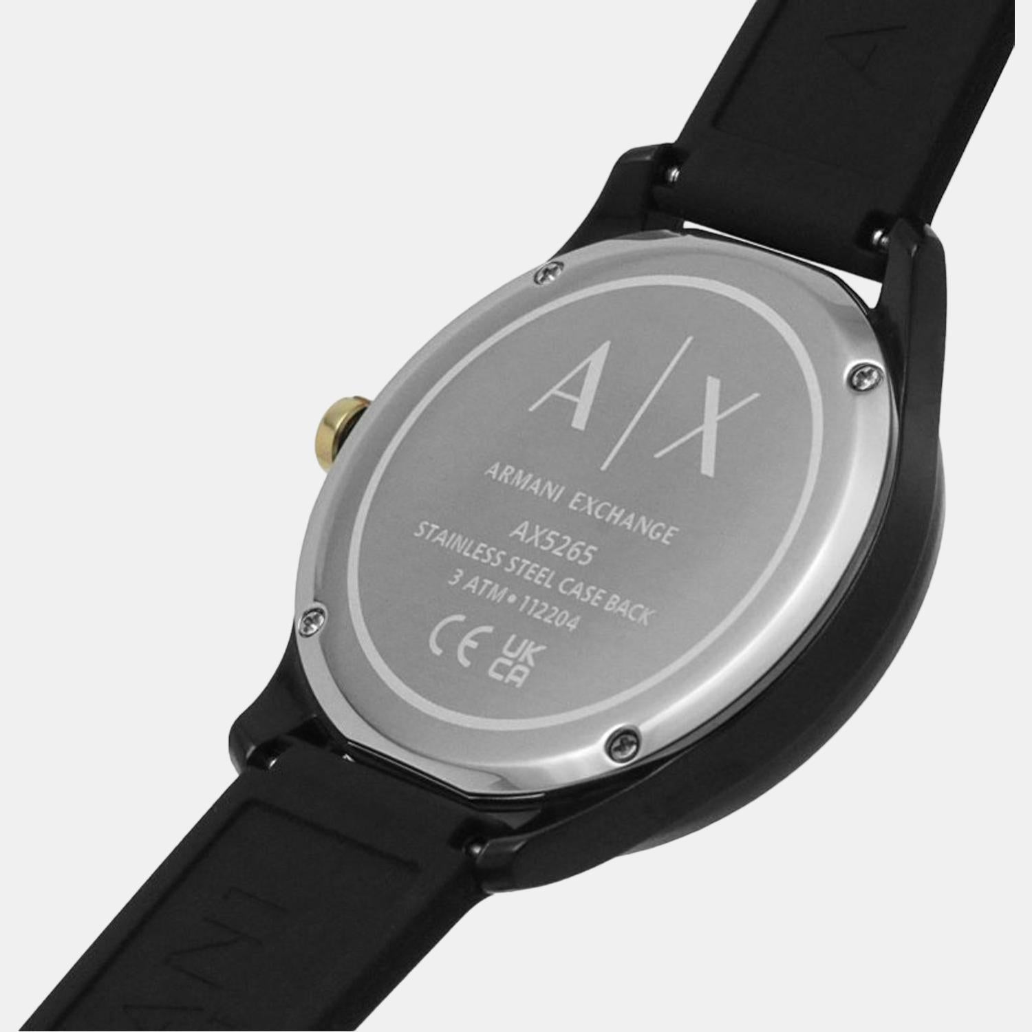 Armani Exchange Silicone Black watch
