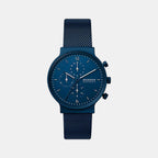 Skagen Round Blue Chronograph watch
