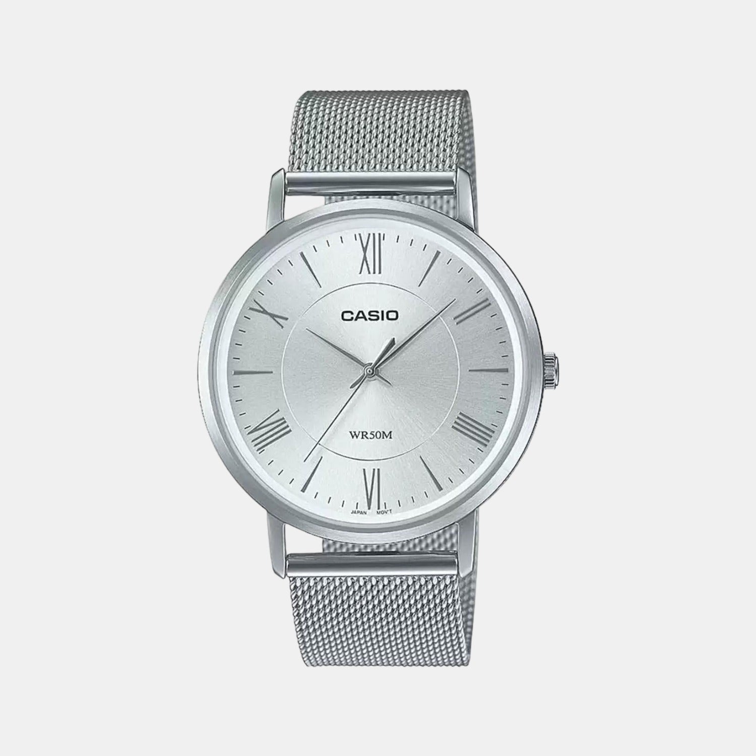Casio Round Silver Analog watch