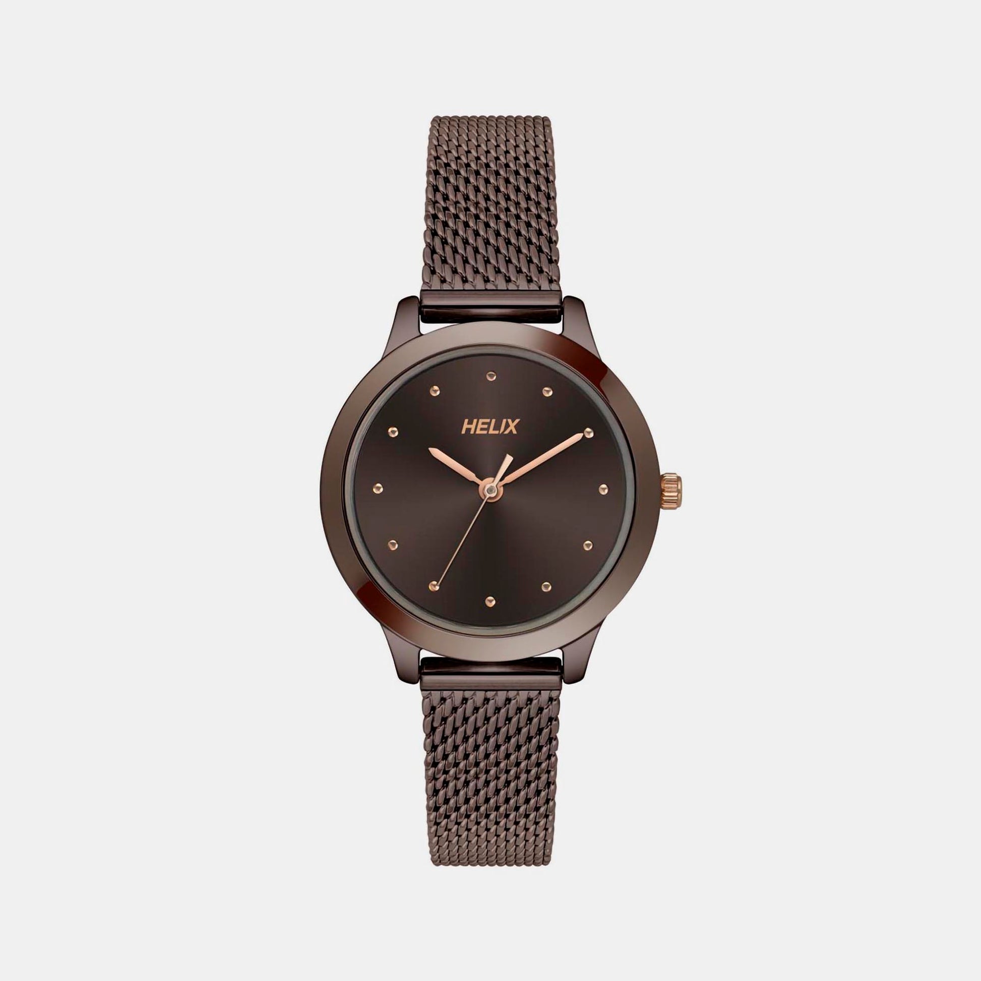 Female Brown Analog Stainless Steel Watch TW022HL27