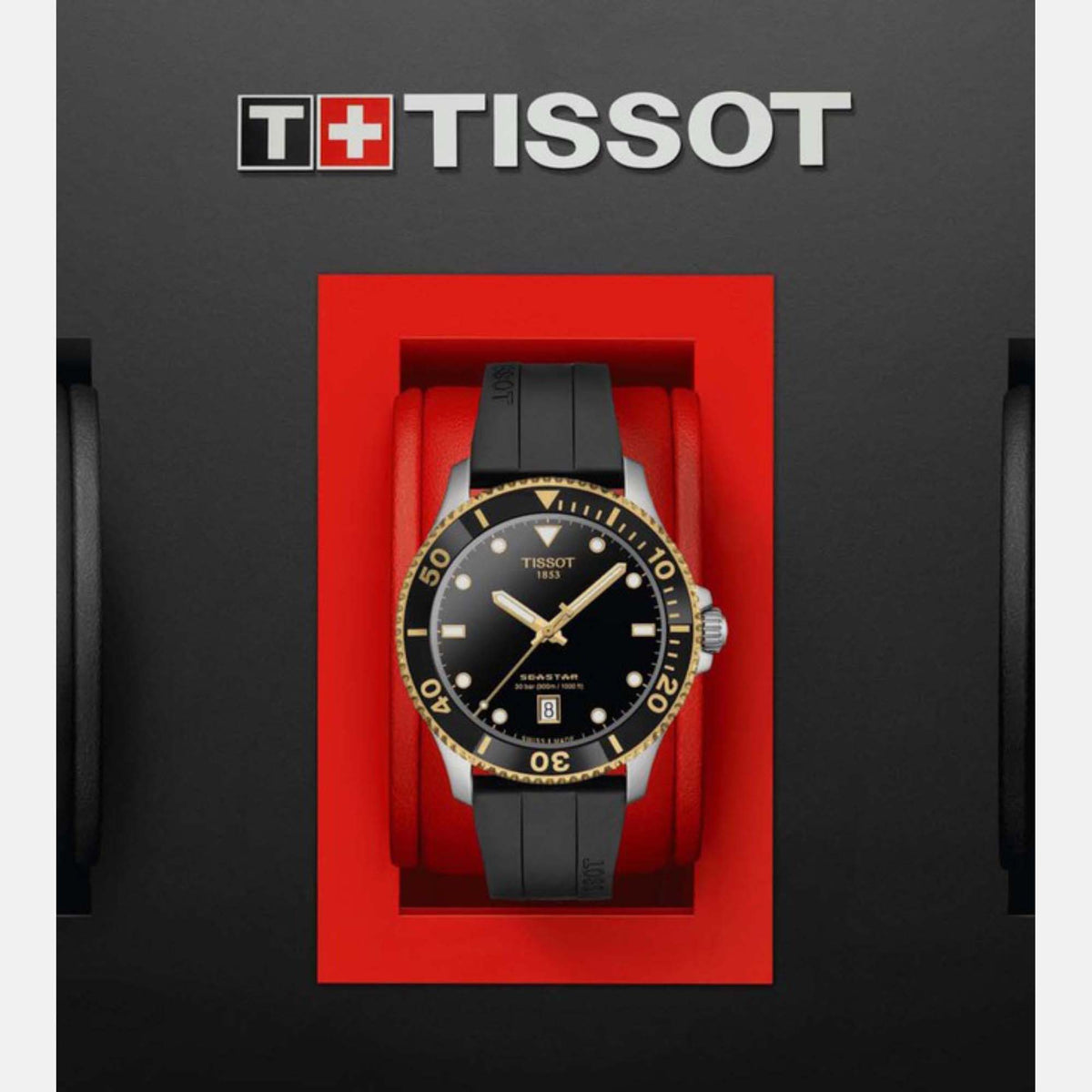 Tissot Silicone Black watch