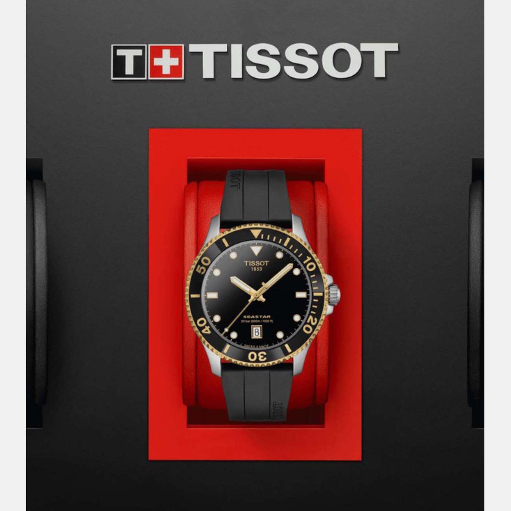 Tissot Silicone Black watch