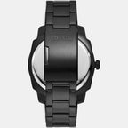 Machine Men Quartz Black Dial Analog Stainless Steel Watch FS5971