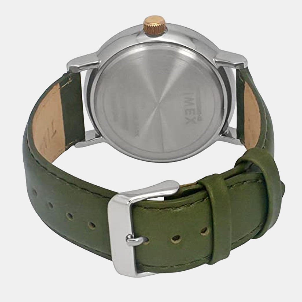 Fashion Men Quartz White Dial Chronograph Leather Watch TWEG20015