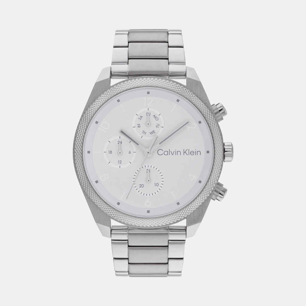 Calvin Klein Round Silver Chronograph watch
