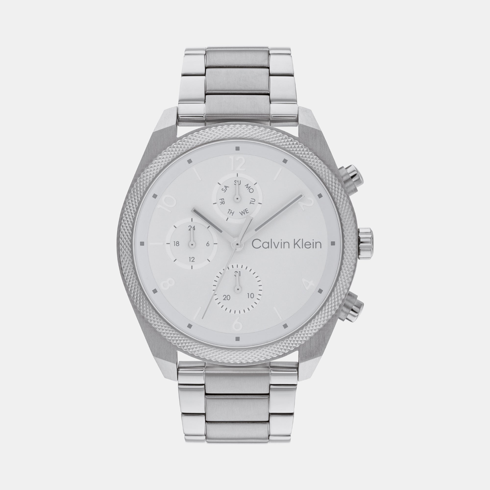 Calvin Klein Round Silver Chronograph watch