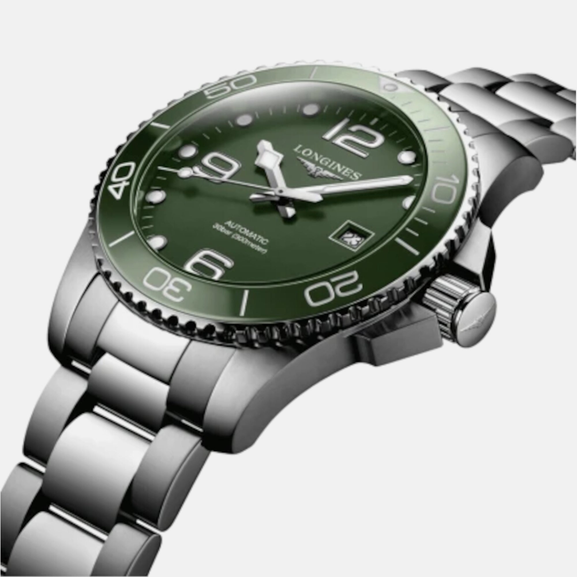 Longines Men Round Green watch