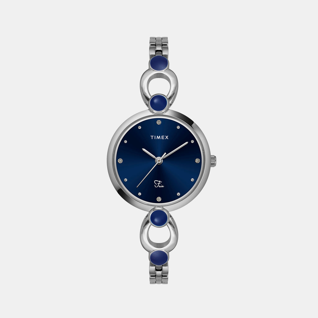 Timex Round Blue Analog watch