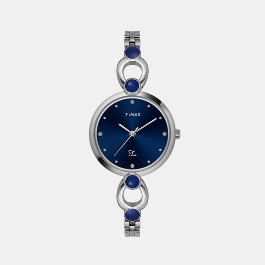 Fria Female Blue Analog Brass Watch TWEL18100