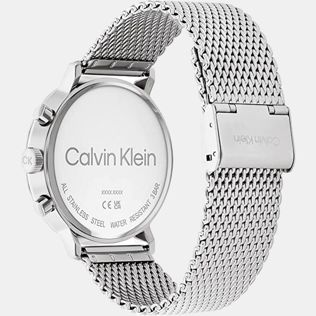 Calvin Klein Men Round Silver watch