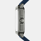Inscription Men Quartz Blue Dial Analog Silicone Watch FS5979