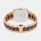 Obaku Women Square Brown watch