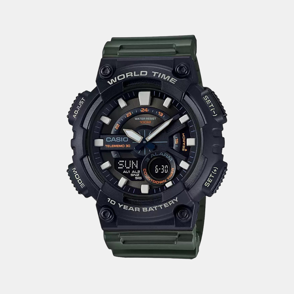 Casio Round Black Analog-Digital watch