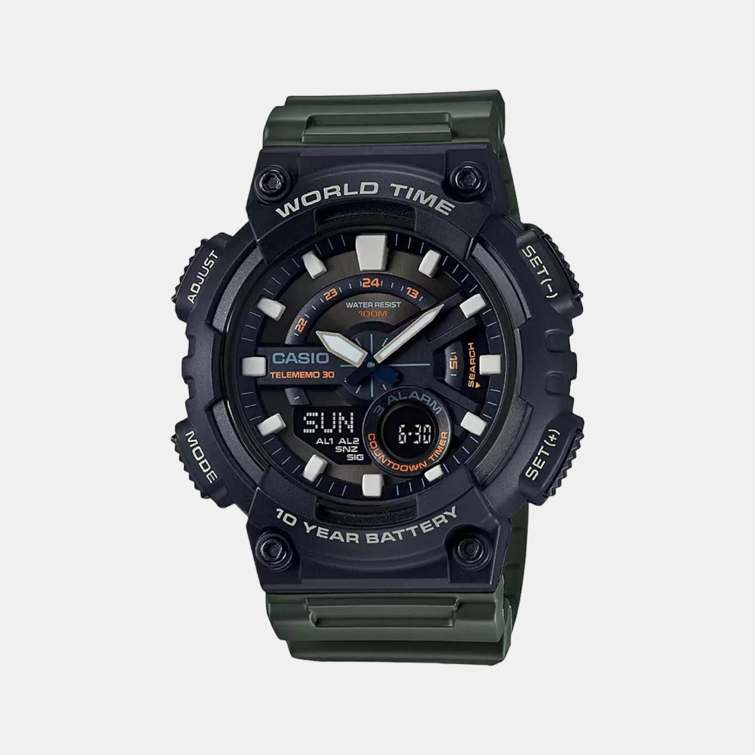 Casio Round Black Analog-Digital watch