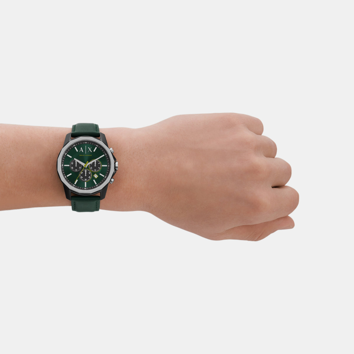 Armani Exchange Men Round Green watch