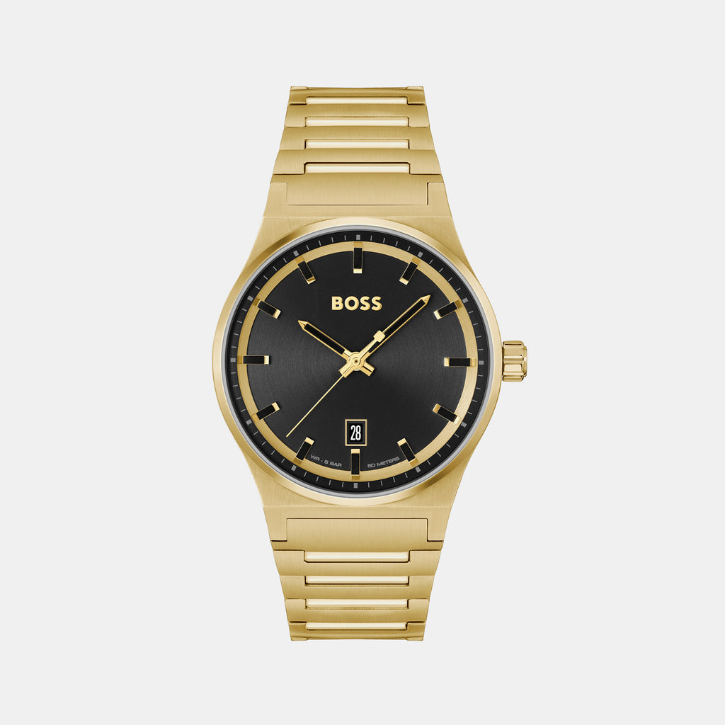 Boss Round Black Analog watch