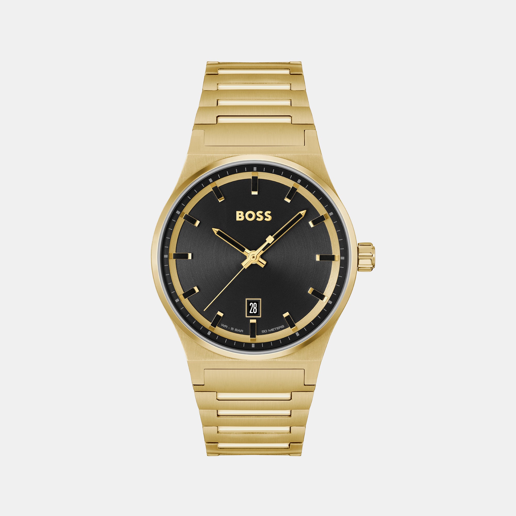Boss Round Black Analog watch