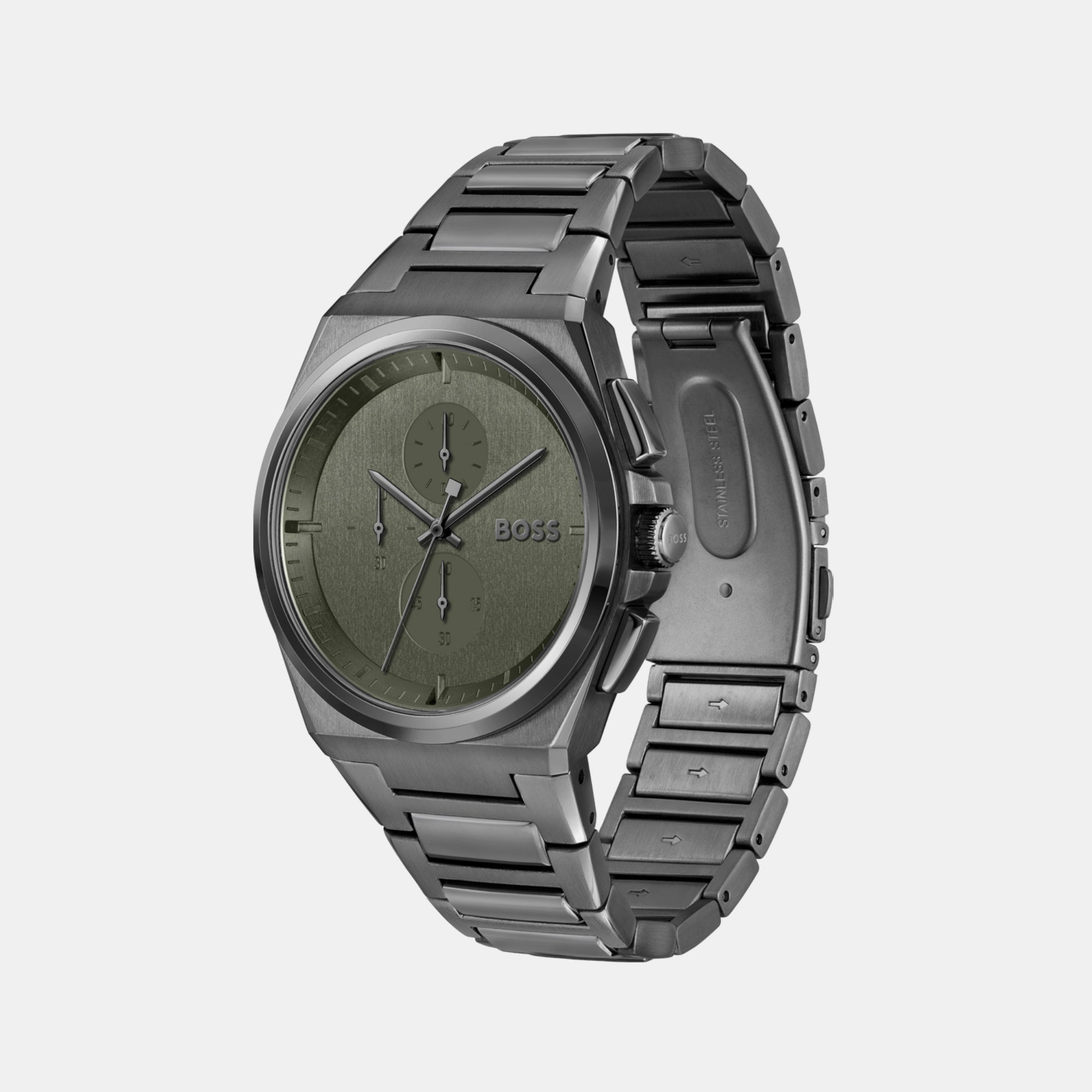 Boss Men Tonneau Green watch