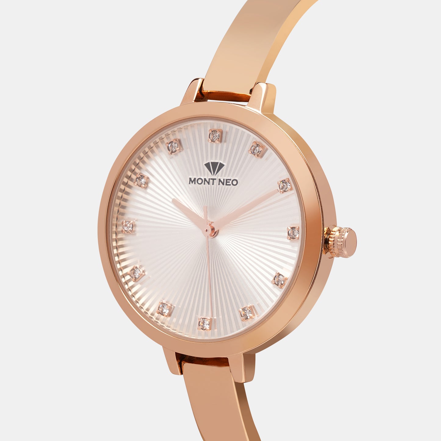 Timeless Rose Gold Analog Female Stainless Steel Watch 9004T-M3303