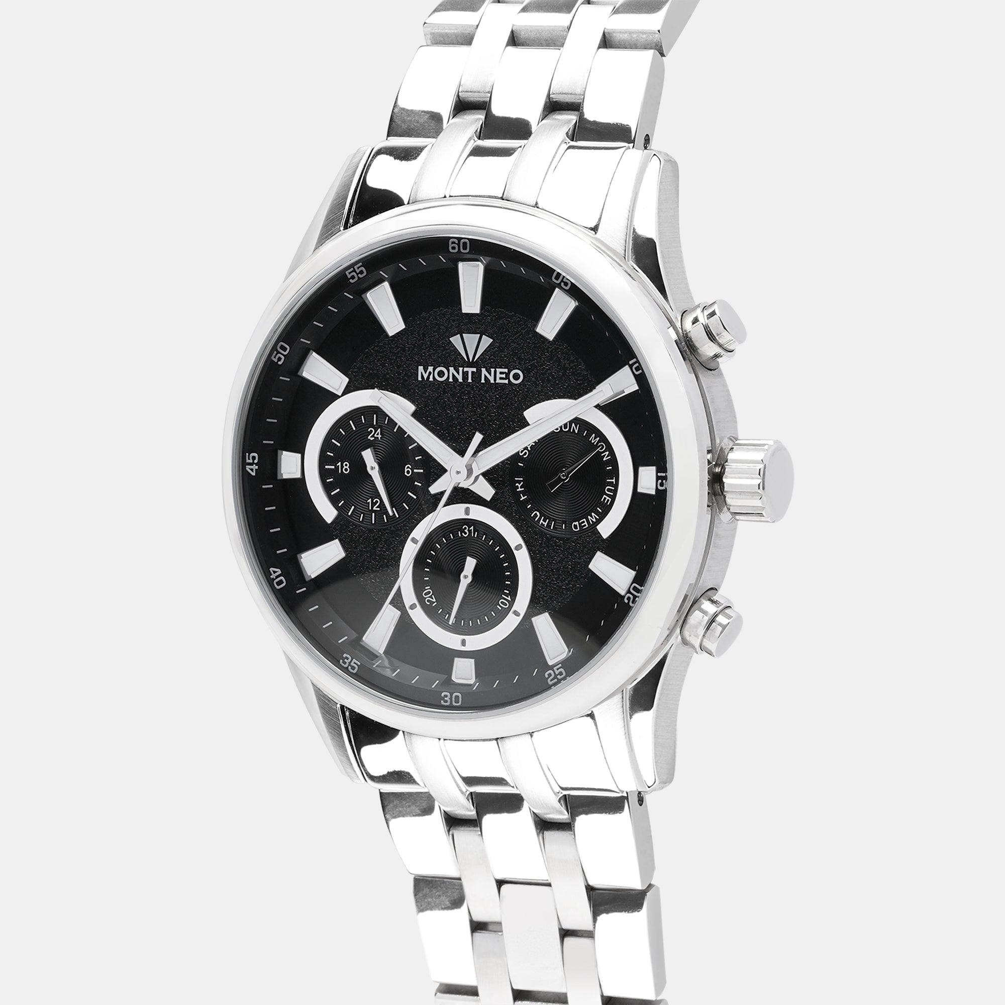 Mont Neo Stainless Steel Round watch