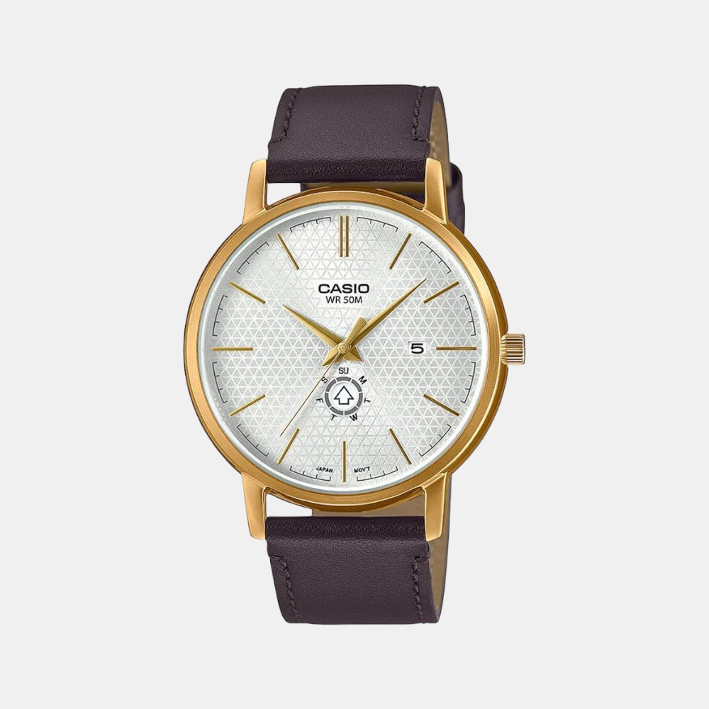 Enticer Male Analog Leather Watch A2053