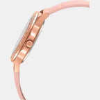 Sheen Women Quartz Gold Dial Analog Leather Watch SH203