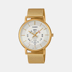 Casio Round White Analog watch