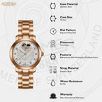 Lady Sweetheart Women Quartz Mother Of Pearl Dial Analog Stainless Steel Watch 556661 49 19 50