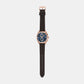 Men's Blue Chronograph Leather Watch AR11554