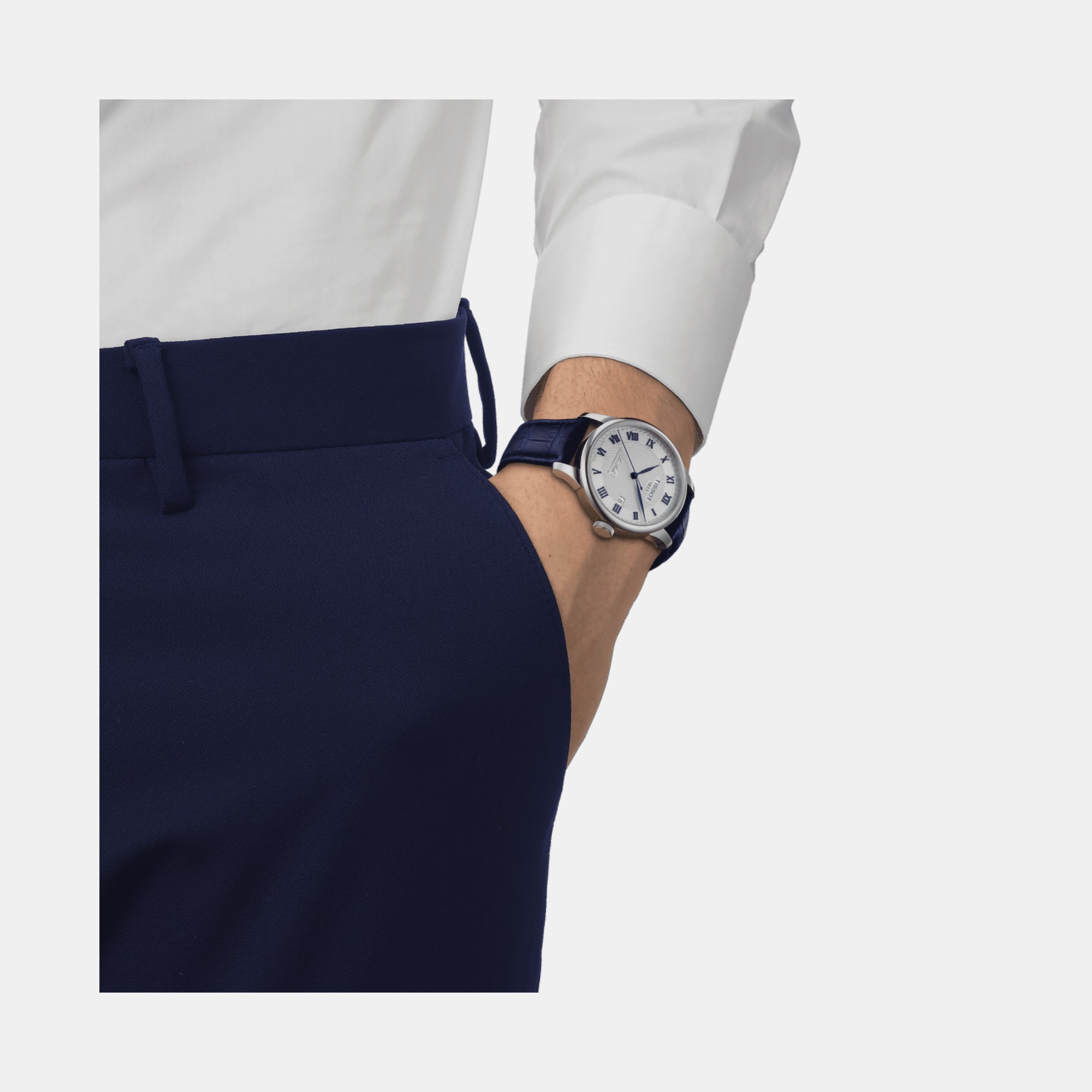 Le Locle 20th Anniversary Men Automatic Silver Dial Analog Stainless Steel Watch T0064071103303