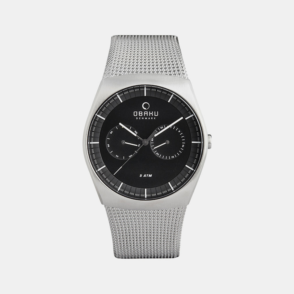 Obaku Round Black Analog watch