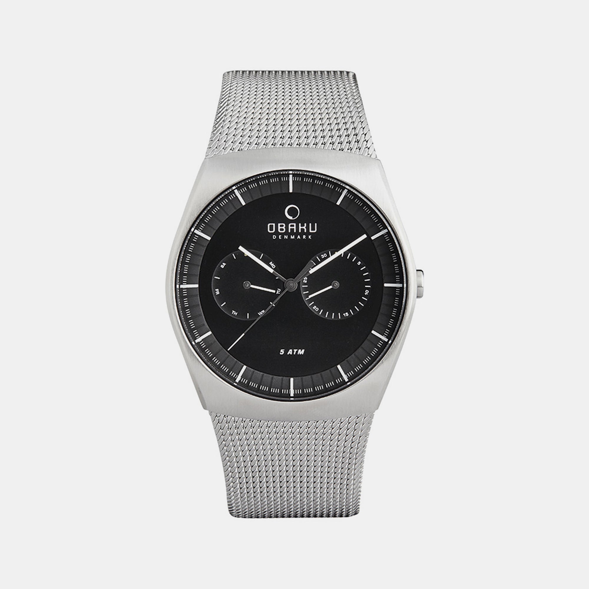 Obaku Round Black Analog watch
