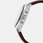 Casio Men Round Beige watch