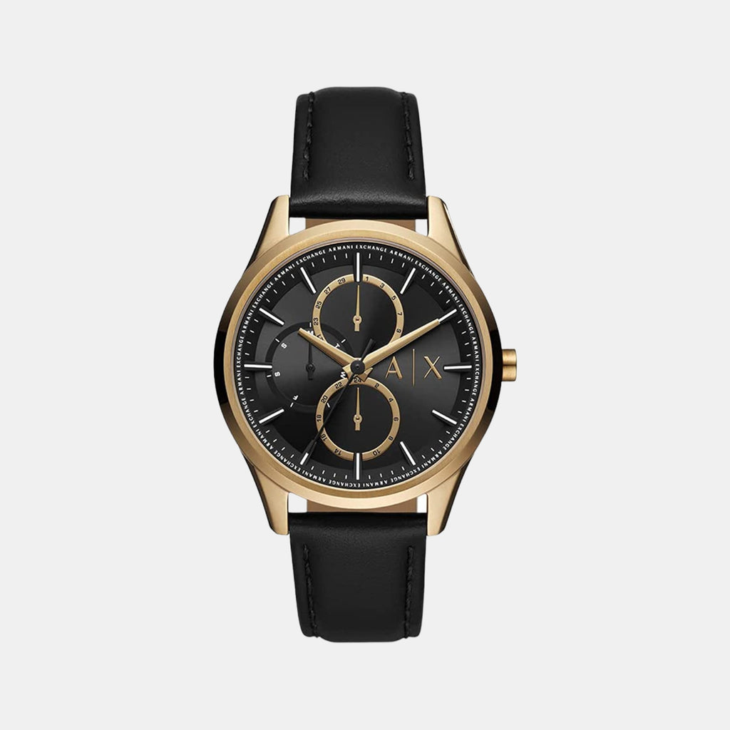 Male Leather Chronograph Watch AX1869