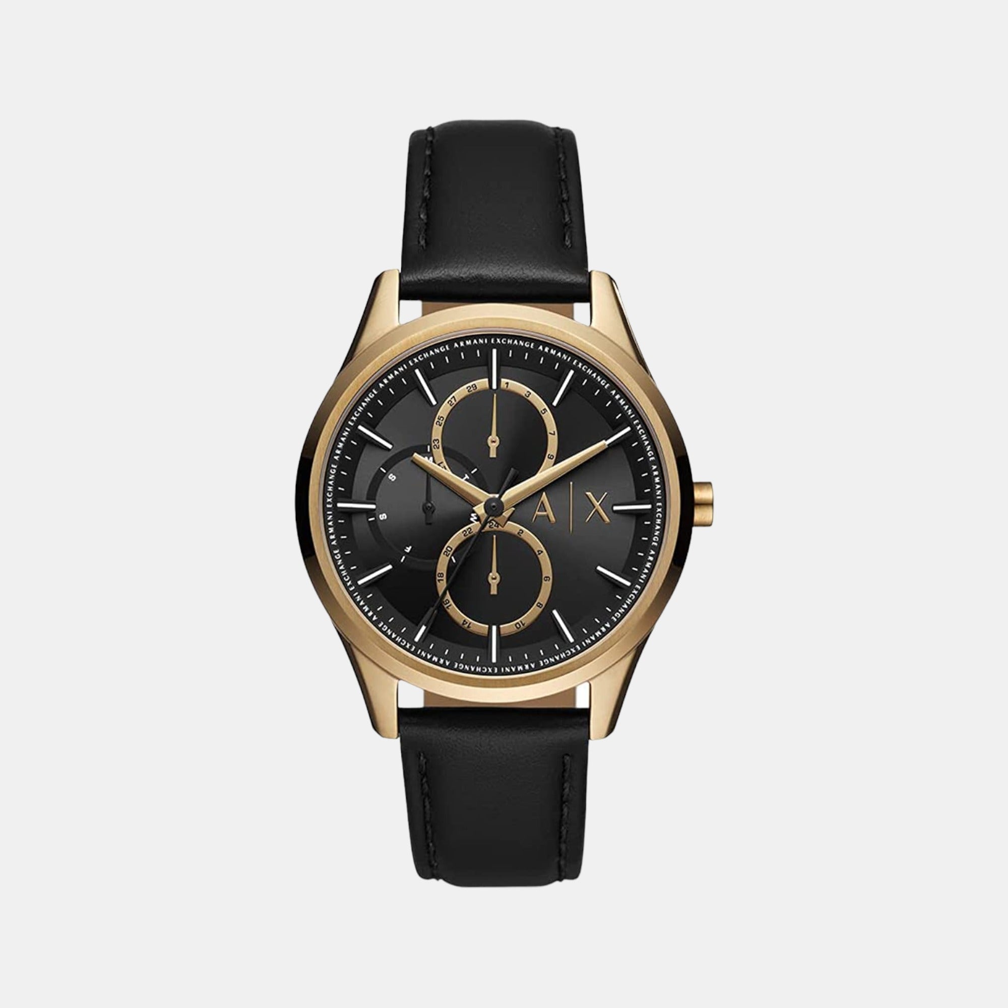 Male Leather Chronograph Watch AX1869