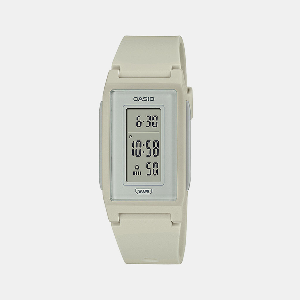 Casio Rectangular White Digital watch