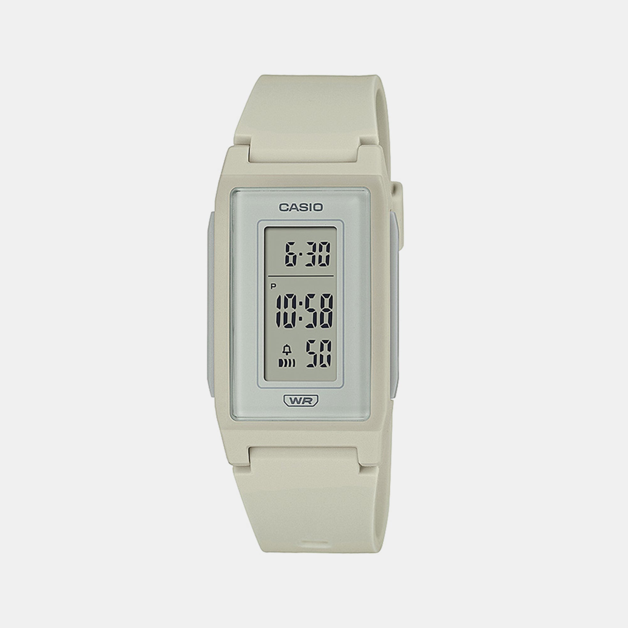 Casio Rectangular White Digital watch