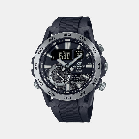 Male Black Analog-Digital Resin Watch ED578