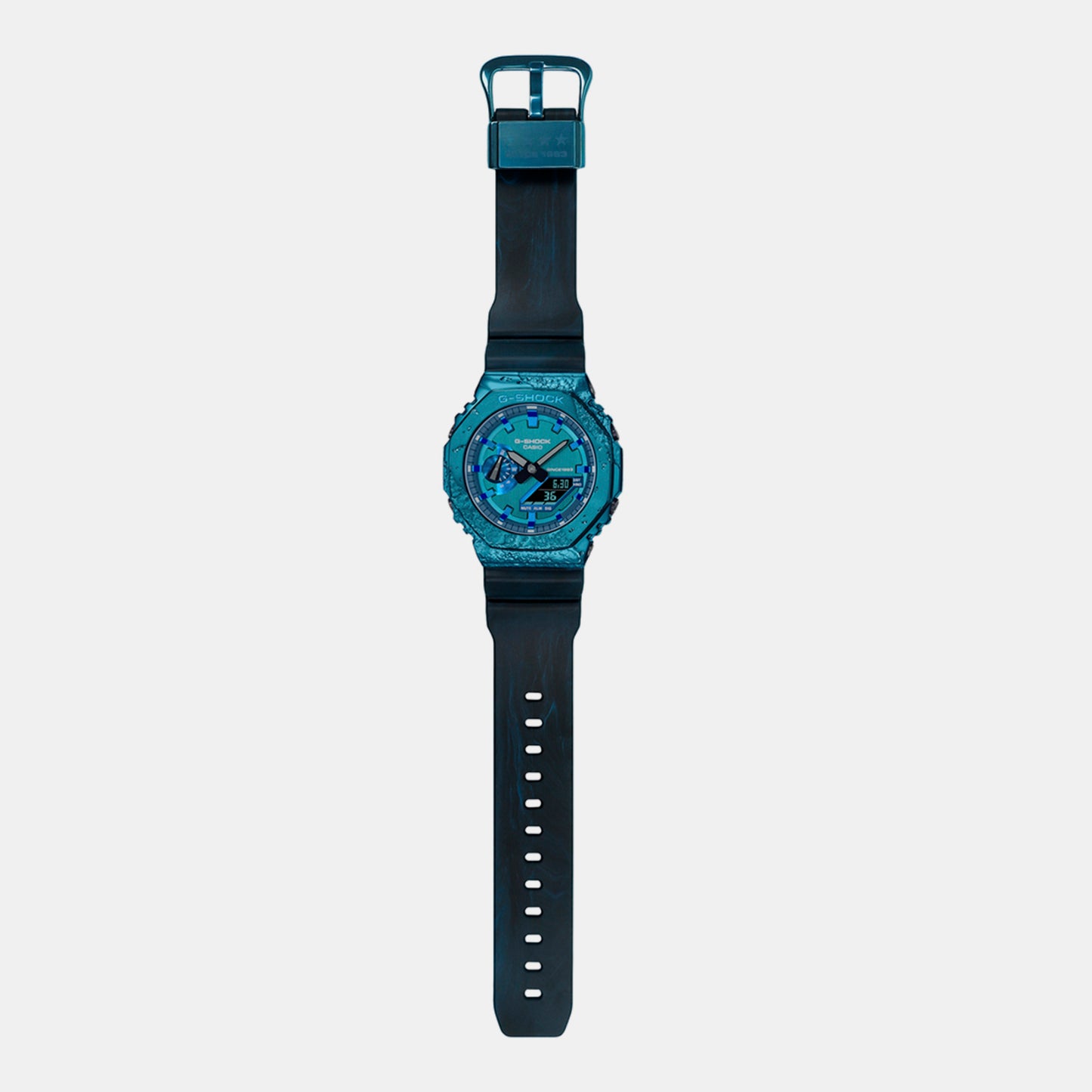 Men's Blue Analog-Digital Resin Watch G1347