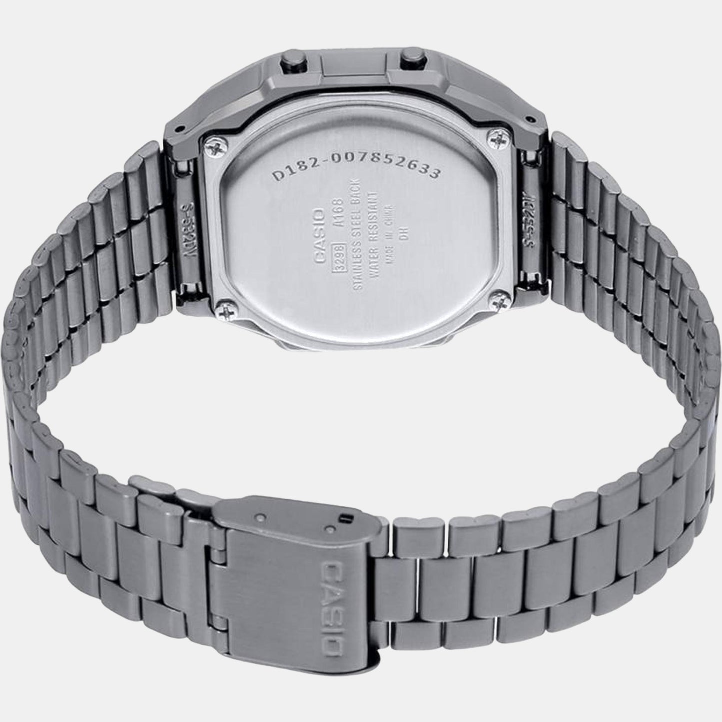 Unisex Digital Stainless Steel Watch D182