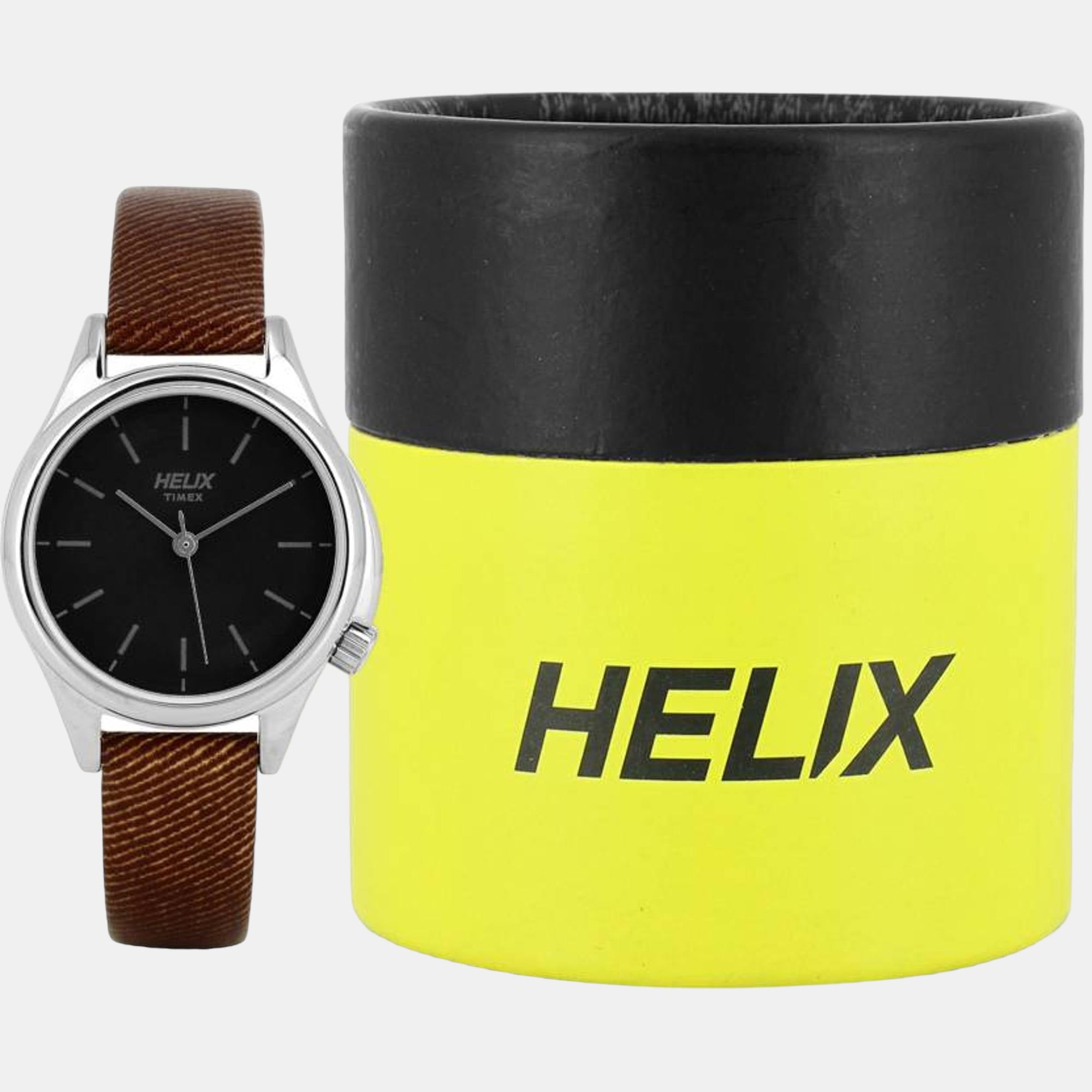Women Quartz Grey Dial Analog Leather Watch TW037HL06