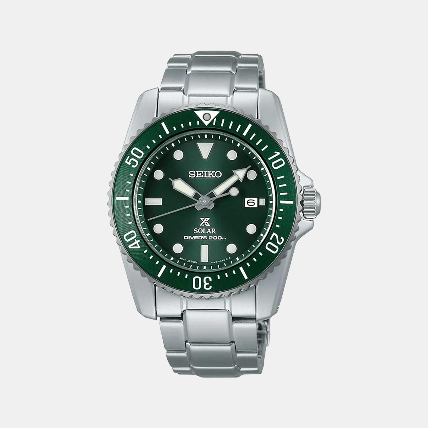 Male Green Analog Stainless Steel Watch SNE583P1