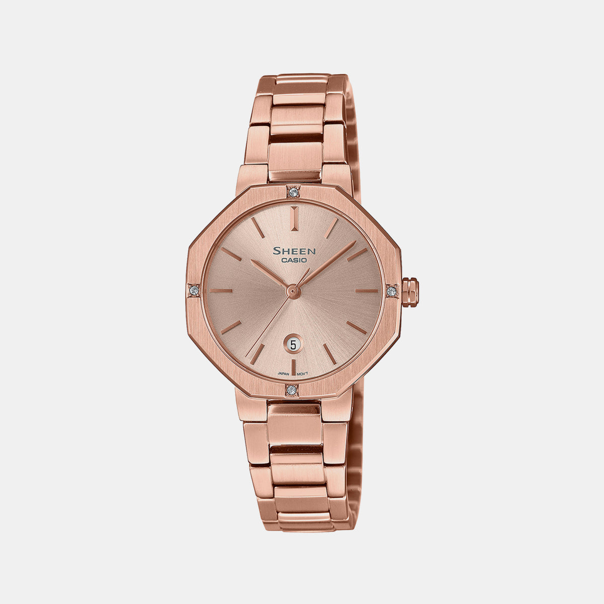 Casio Octagon Rose Gold Analog watch